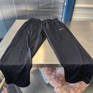 Nike Black Men's Jogger Sweatpants with Silver Swoosh